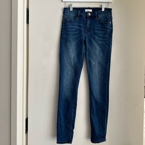 Elan Dark Blue Stretch Skinny Jeans